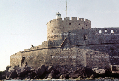 Fortress of Agios Nikolaos, Turret, Walls, Tower, Castle, Rhodes