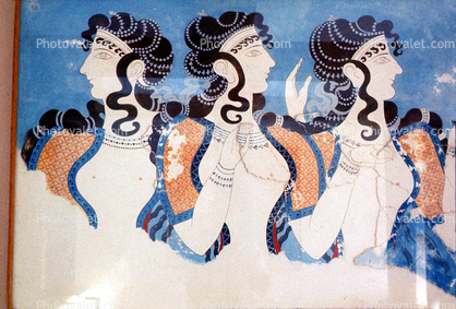 Tilework, Tile Mosaic, Knossos, Crete