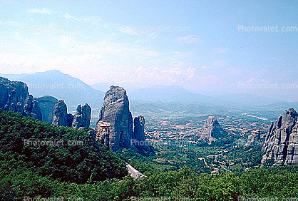 Holy Monastery of Rousanou, Meteora, Plain of Thessaly, Eastern Orthodox Monasteries, Cliff-hanging Architecture