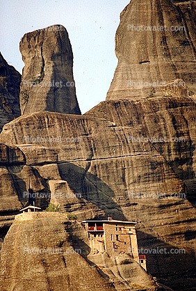 The Holy Monastery of Saint Nicholas Anapausas, Meteora, Plain of Thessaly, Eastern Orthodox Monasteries, Cliff-hanging Architecture
