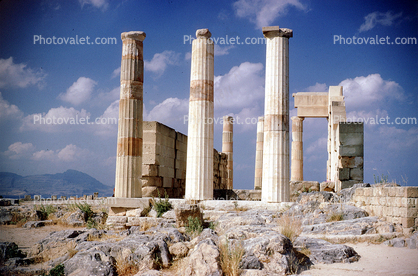 Columns, Ruins, Temple of LIndos, Rhodes