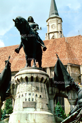 Statue of Mathias Rex, Landmark, Sculpture, Cluj