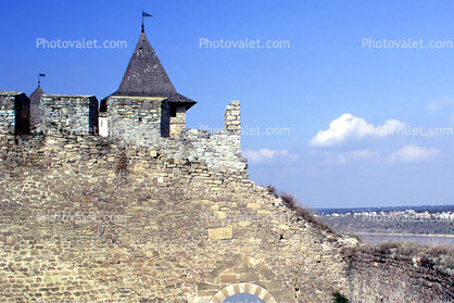 Castle, River, Moat, Gorodok