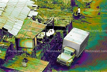 Slum, buildings, homes, houses, Yerevan