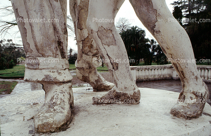Feet, Legs, Pants, Shoes, Sculpture, Statue, Batumi