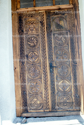 Wooden Door, Carving, Ornate, Entrance, Entryway, Svaneti, opulant