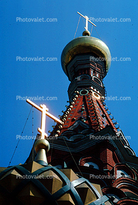 Cross, Russian Orthodox Saint Basil Orthodox Building