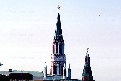 Star, Tower, Red Square, building