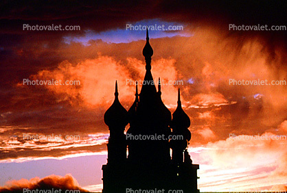 Sunset, Sunclipse, Saint Basil Orthodox Church, Building
