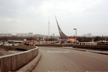 Rocket plume, Sputnik Monument, Ostankino Tower, the Space Obelisk, Monument to the Conquerors of Space, Moscow Space Museum, Memorial Museum of Cosmonautics, Russian spacecraft