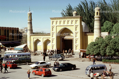 Minaret, The Idkah Mosque, Kashgar, building