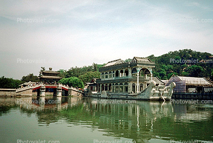 The Pagoda Imperial Boat, Summer Palace lake, Beijing