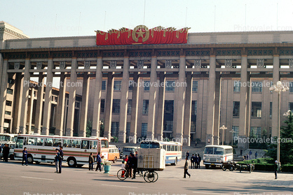 National Museum of China, Tiananmen Square, three-wheeler, landmark, building