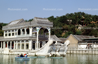 Pagoda boat, Summer Palace lake, Beijing