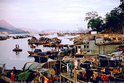 Boat City, Harbor, Old Tai Po N.T., 1968, 1960s