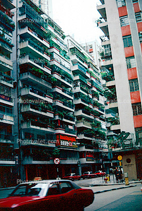 Apartment Buildings, Street, 1982, 1980s