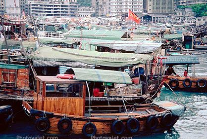 Boat City, Boats in a Crowded Harbor, 1982, 1980s