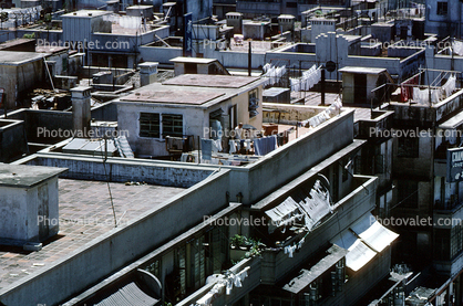 Apartment Buildings, Rooftops, 1962, 1960s