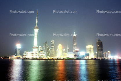 The Oriental Pearl TV Tower, Twilight, Dusk, Dawn