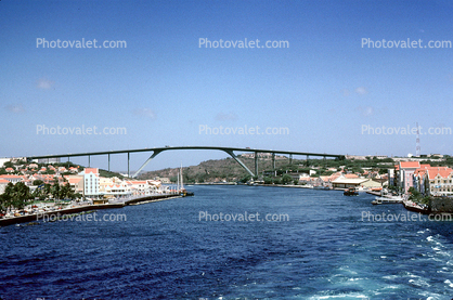 Queen Juliana Bridge, Harbor, Willemstad, Curacao