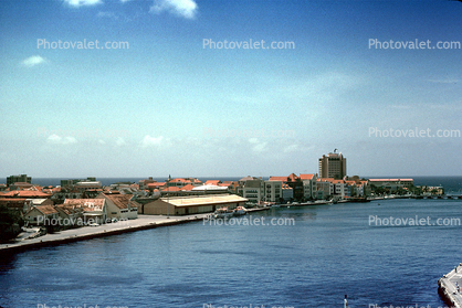 waterfront, buildings, Willemstad, Curacao