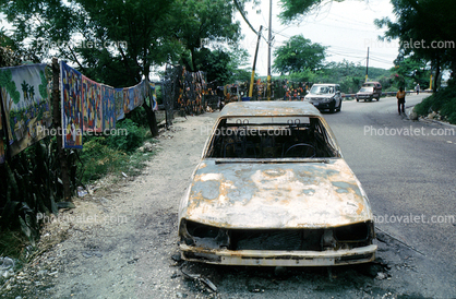 Burned out Car, Port-au-Prince, Haiti