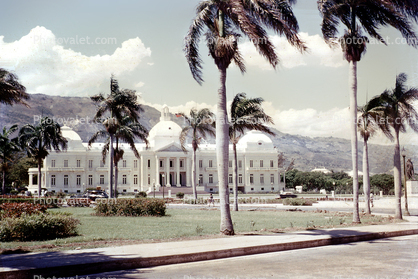 Presidential Palace, Port-au-Prince, Haiti, Curb, Sidewalk