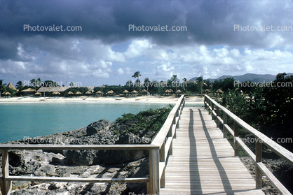 walkway, footbridge, Beach, hotel
