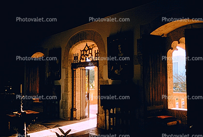 Doorway in the Sun, gate, window, candle