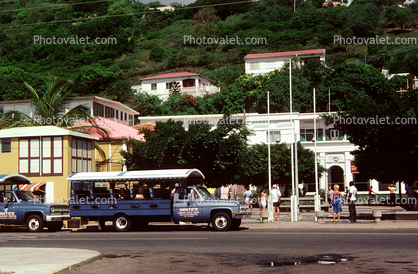Santo's Country Style Tours, Truck Bus, Tortola Island, British Virgin Islands