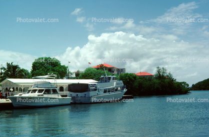 Dock, Harbor, Excursion Boats, Cruz Ship passenger ferry boat, Cruz Bay, Saint Johns