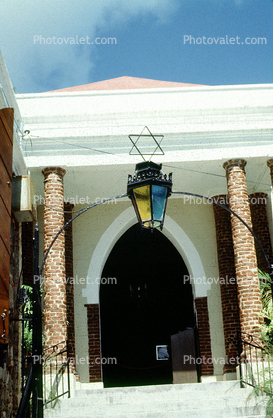 Star of David, Synagogue entrance, big lamphouse, entryway