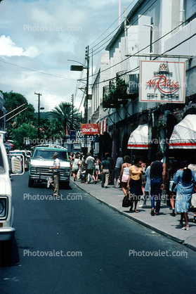 All Riise Gift Store, Shops, Taxi Van, street, Afro-Caribbean People, Saint Thomas