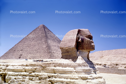 Sphinx, Pyramid, Giza, landmark