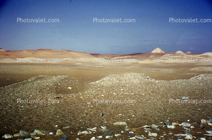 Pyramids, Sand Dunes, Desert, 1950s