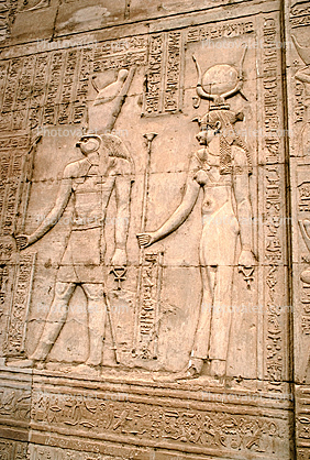 Male, Female, Egyptian Figures, Art, bar-Relief