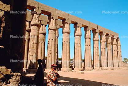 Columns at Luxor Temple, (Thebes)