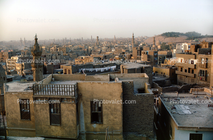 Skyline with many Minarets, Building, Cairo