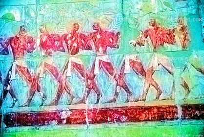 People Figures, bar-Relief art, Temple of Queen Hatshepsut