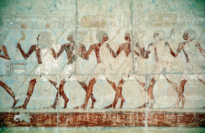 People Figures, bar-Relief art, Temple of Queen Hatshepsut