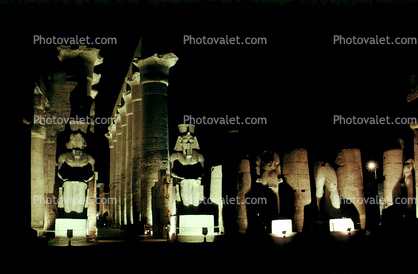 nighttime, Luxor Temple