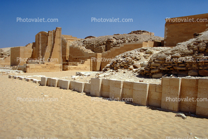 The Funerary Complex of Djoser (Zoser), Saqqara, Temple, Building, ruins