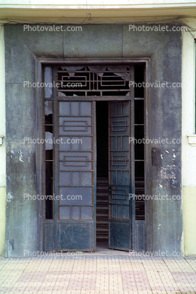 Door, Doorway, Entrance, Ironwork, Alexandria