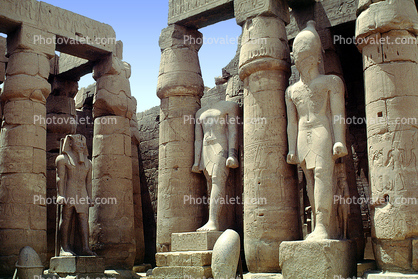 Luxor Temple, Statues, Pharaoh