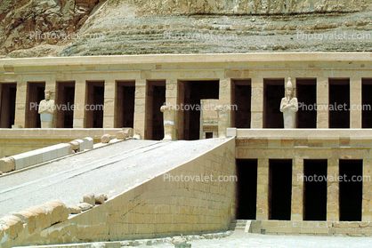 Mortuary Temple of Queen Hatshepsut, Luxor, Valley of the Kings, Buildings, Theban Hills, Mountain