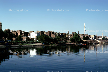 Nile River, Minaret, waterfront, docks
