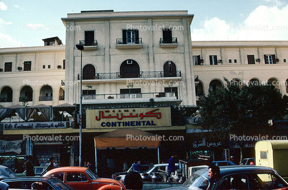 building, cars, Continental Hotel, Cairo