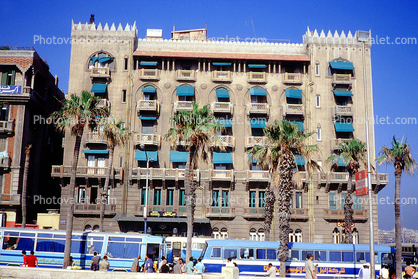 Cecil Hotel, Building, Buses, Alexandria