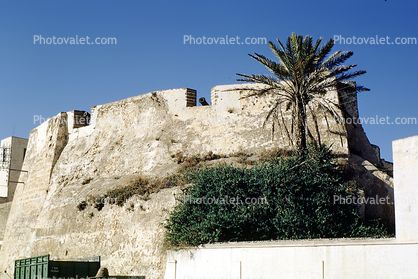 Old Portugese Fort, parapet, canons, fortification, Safi, 1952, 1950s
