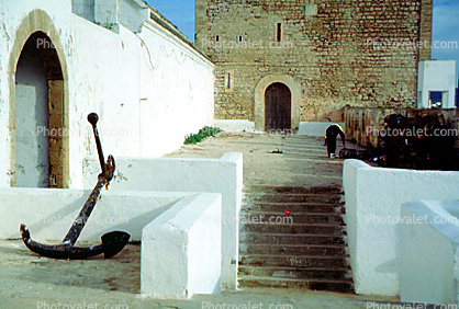 Essaouira, anchor, Moorish Castle, steeps, building